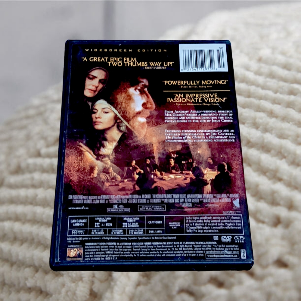 DONATED TO VETS. The Passion of the Christ (Full Screen Edition) 2004 w/ Gibson - Picture 2 of 2
